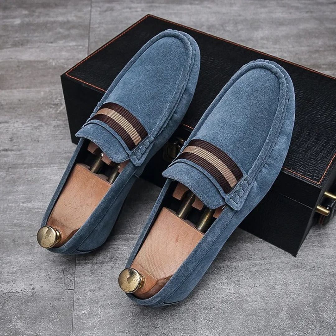 Alfie | Men's Suede Upper Penny Loafers