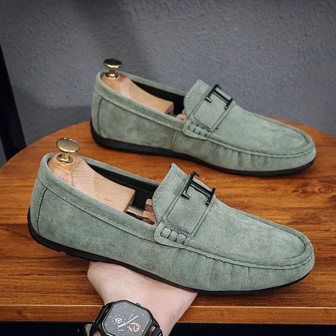 Alfie | Men's Suede Upper Penny Loafers