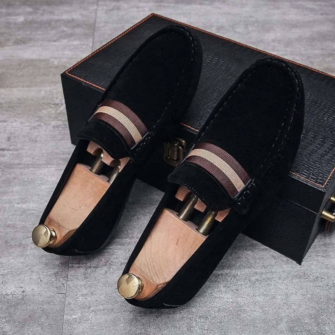Alfie | Men's Suede Upper Penny Loafers