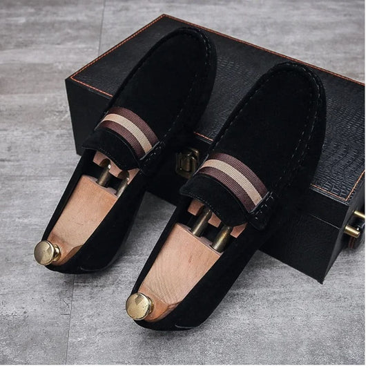Alfie | Men's Suede Upper Penny Loafers