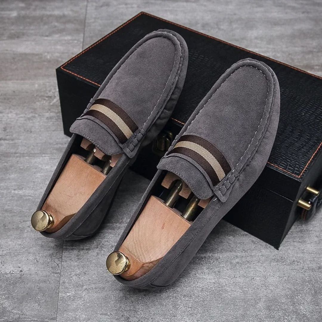 Alfie | Men's Suede Upper Penny Loafers
