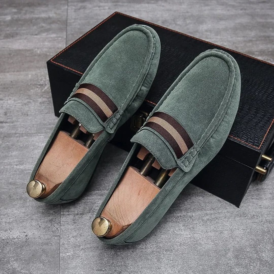 Alfie | Men's Suede Upper Penny Loafers