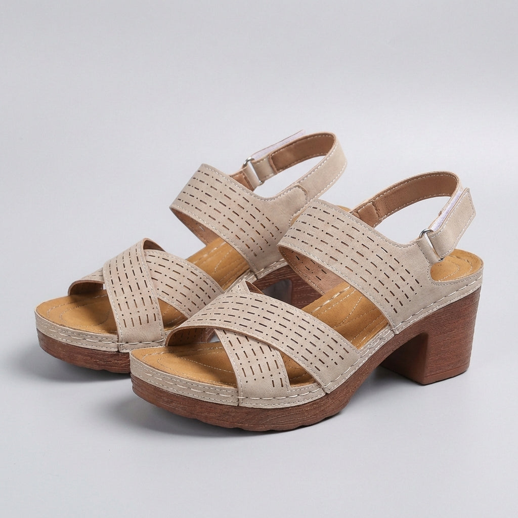 Serena | Women’s Orthopedic Platform Heel Comfort Sandals
