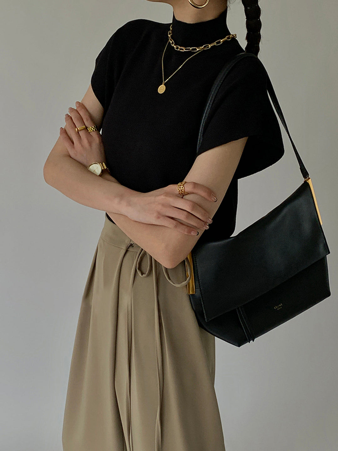 Darla | Mock Neck Short Sleeve Casual Top