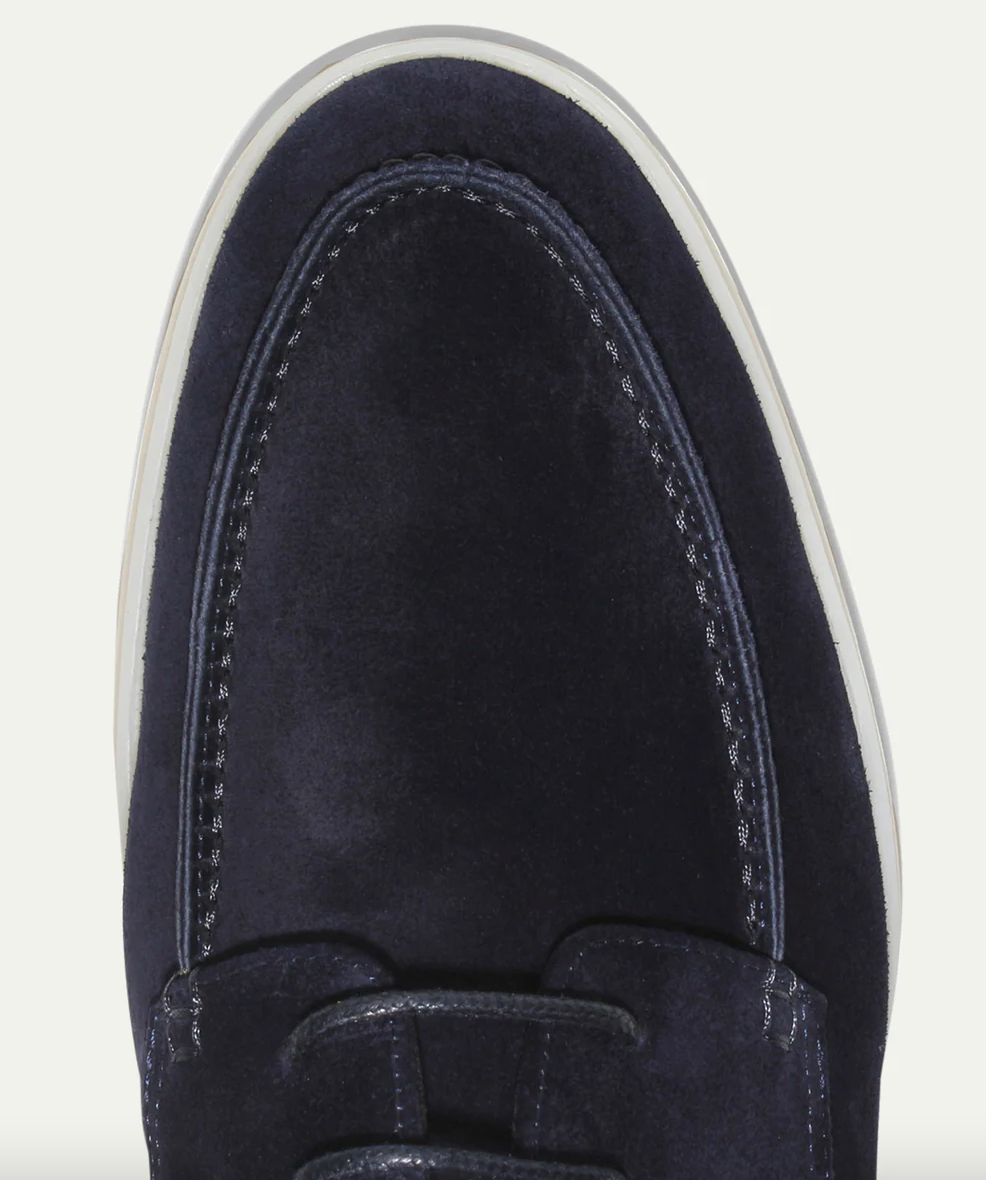 Lewis | Men's Lace Up Loafers with Suede Upper and Cushioned Insole Boat Shoes