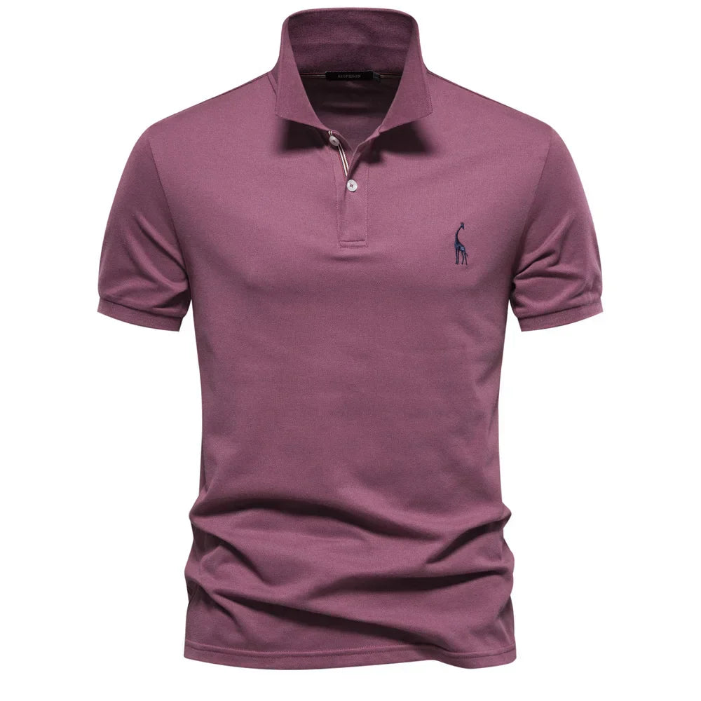Clive | Men's Short Sleeve Button Polo Shirt