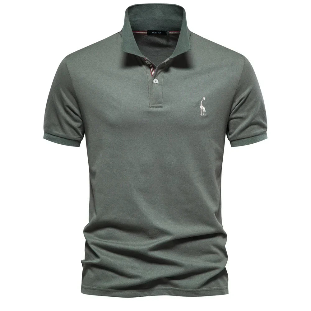 Clive | Men's Short Sleeve Button Polo Shirt