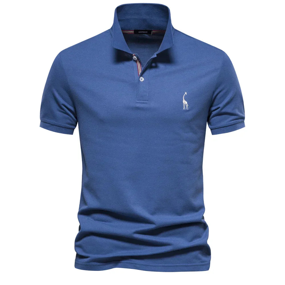 Clive | Men's Short Sleeve Button Polo Shirt