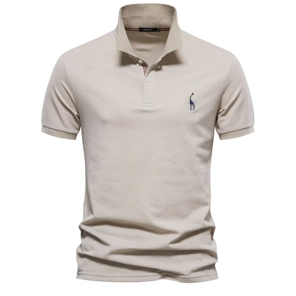Clive | Men's Short Sleeve Button Polo Shirt
