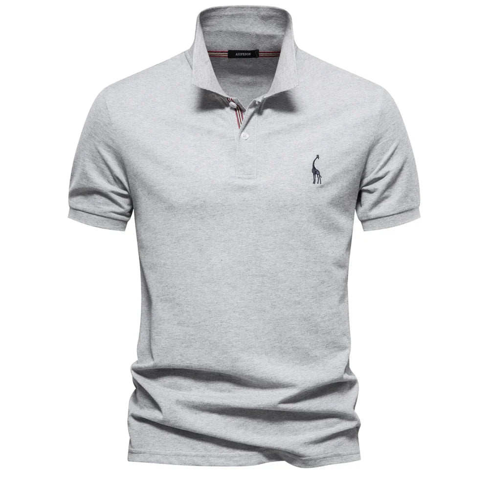 Clive | Men's Short Sleeve Button Polo Shirt