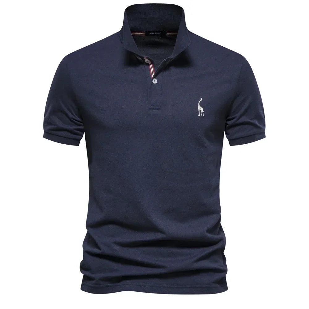 Clive | Men's Short Sleeve Button Polo Shirt