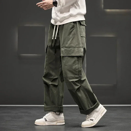 Tobias | Men's Wide Leg Cargo Pocket Casual Pants