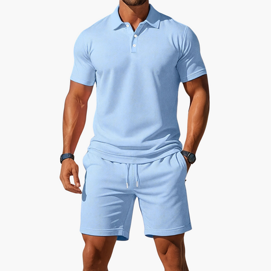 Odin | Men's Polo Shirt Shorts Casual Set