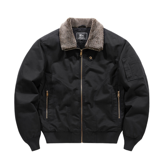 Aiden | Men's Zip Up Collar Bomber Jacket