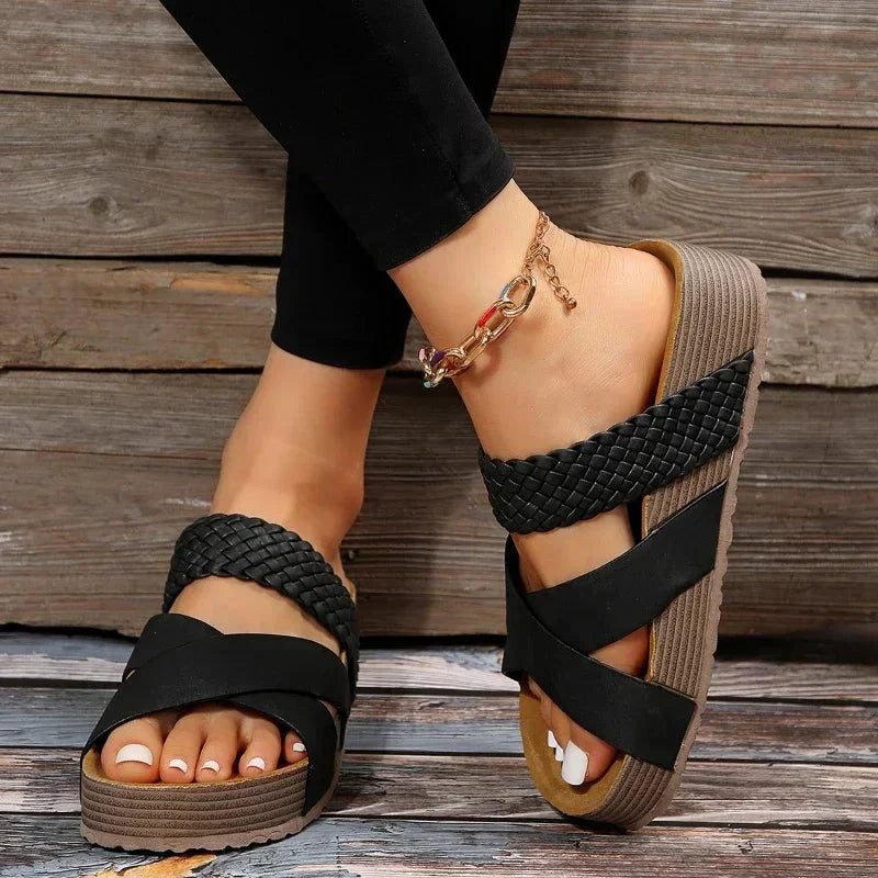 Scarlett | Orthopedic Platform Slide Sandals