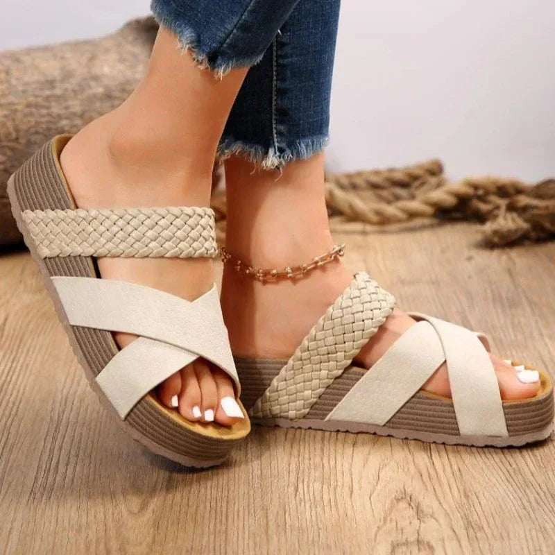 Scarlett | Orthopedic Platform Slide Sandals
