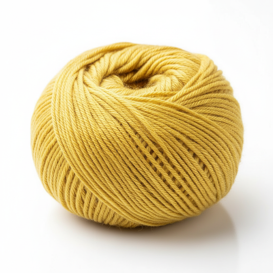 Robyn | Yellow Natural Wool Yarn