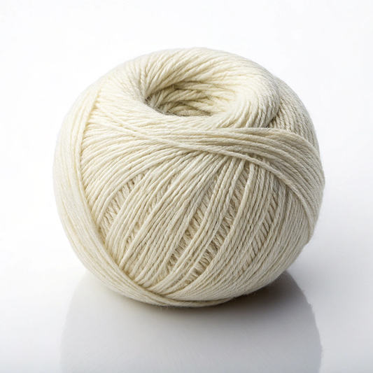 Dana | White Natural Wool Yarn