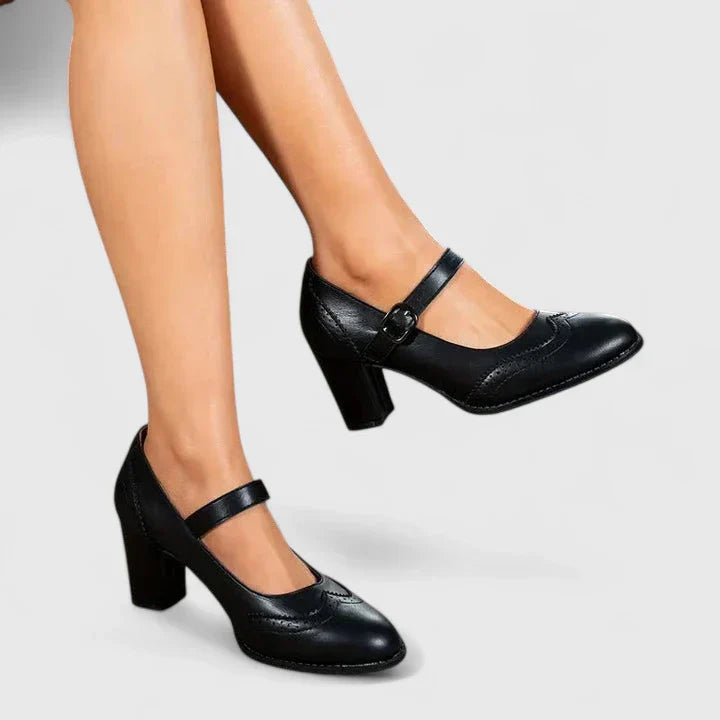 Camille | Women's Mary Jane Block Platform Heels