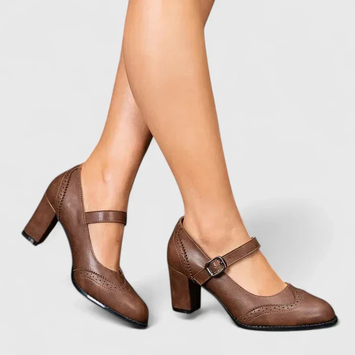 Camille | Women's Mary Jane Block Platform Heels
