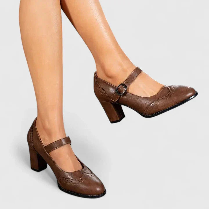 Camille | Women's Mary Jane Block Platform Heels