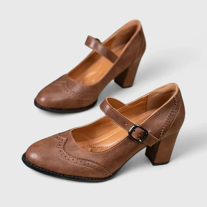 Camille | Women's Mary Jane Block Platform Heels