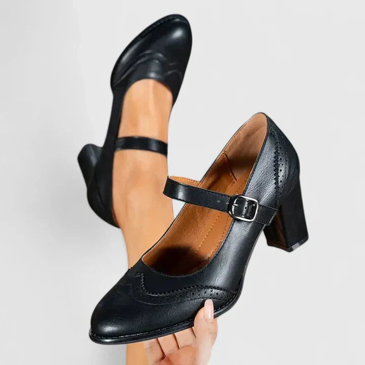 Camille | Women's Mary Jane Block Platform Heels