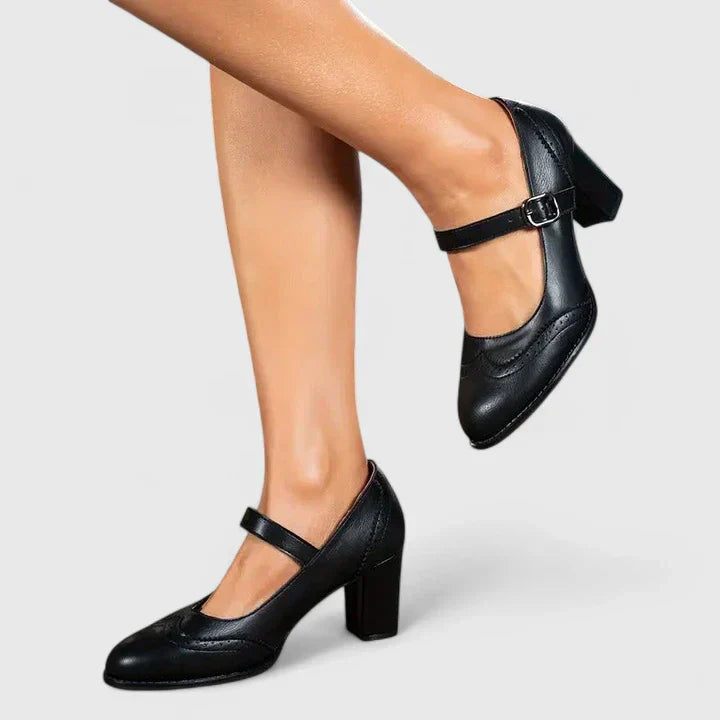 Camille | Women's Mary Jane Block Platform Heels