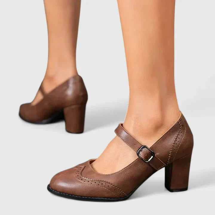 Camille | Women's Mary Jane Block Platform Heels