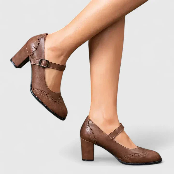 Camille | Women's Mary Jane Block Platform Heels