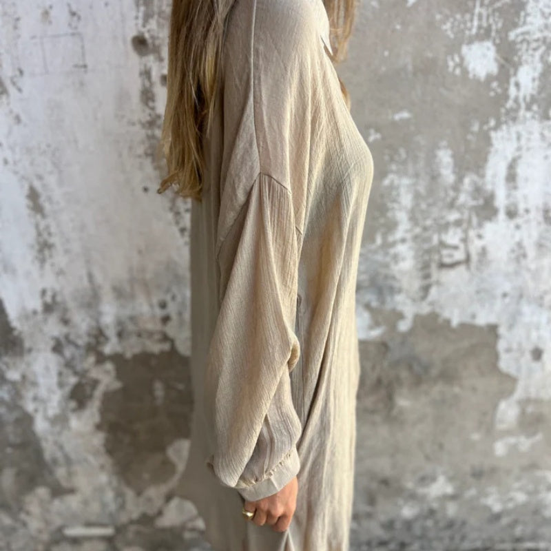 Yolanda | Women's Two-Piece Button-Up Shirt and Pants Set