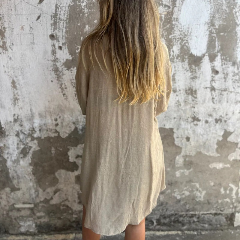 Yolanda | Women's Two-Piece Button-Up Shirt and Pants Set