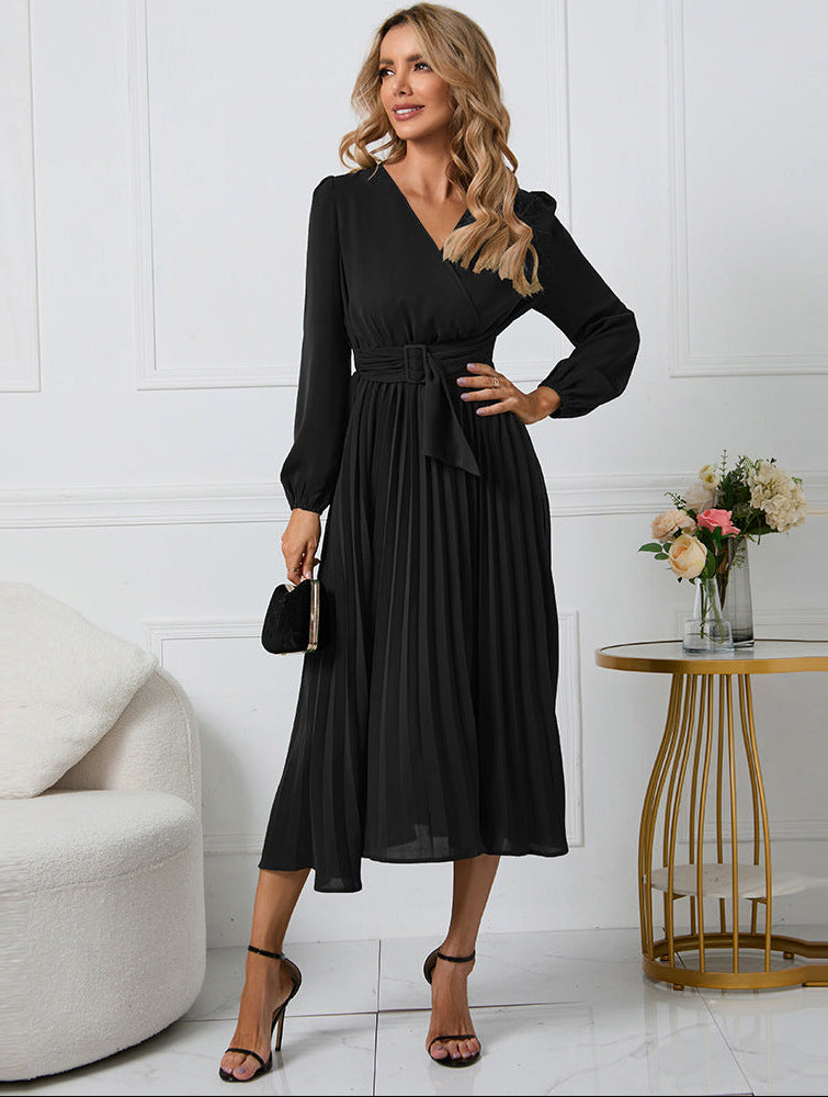 Etta | Women's Long Sleeve Midi Wedding Guest Dress