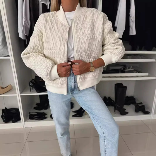 Bexley | Women's Quilted Zip Up Bomber Jacket