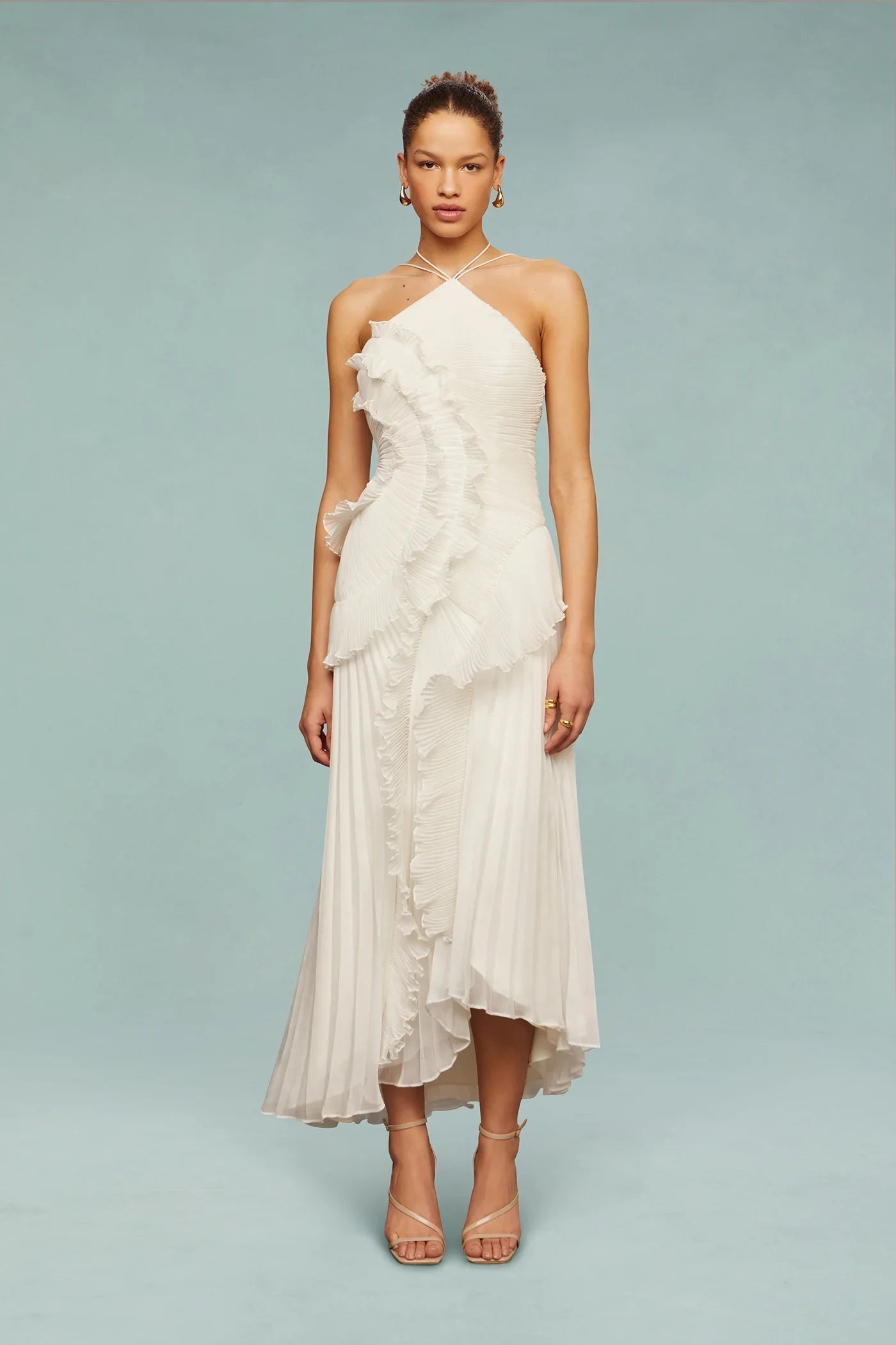 Eleni | Women's One Shoulder Maxi Wedding Guest Dress