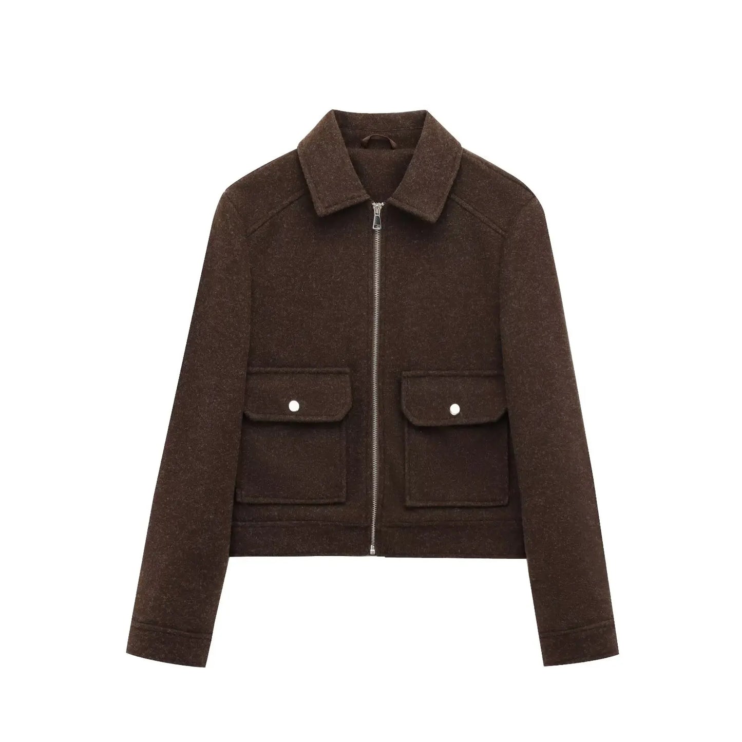 Leonie | Women's Cropped Zip Up Bomber Jacket