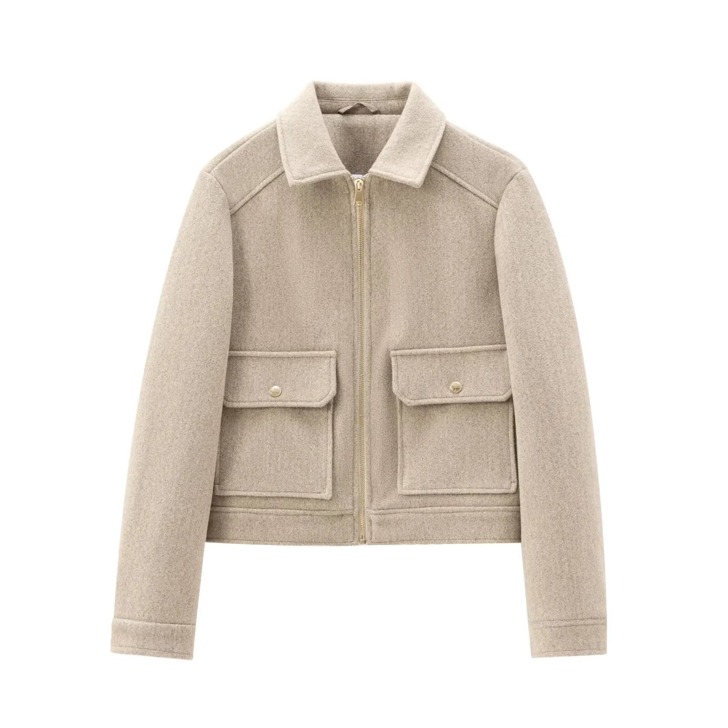 Leonie | Women's Cropped Zip Up Bomber Jacket