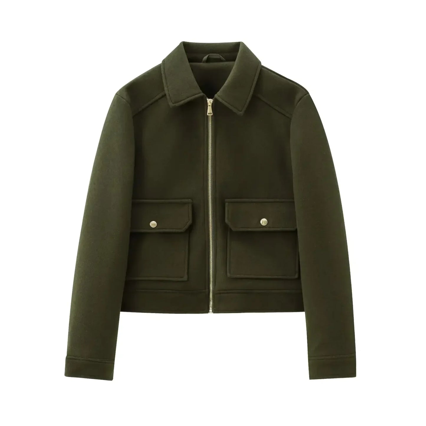 Leonie | Women's Cropped Zip Up Bomber Jacket