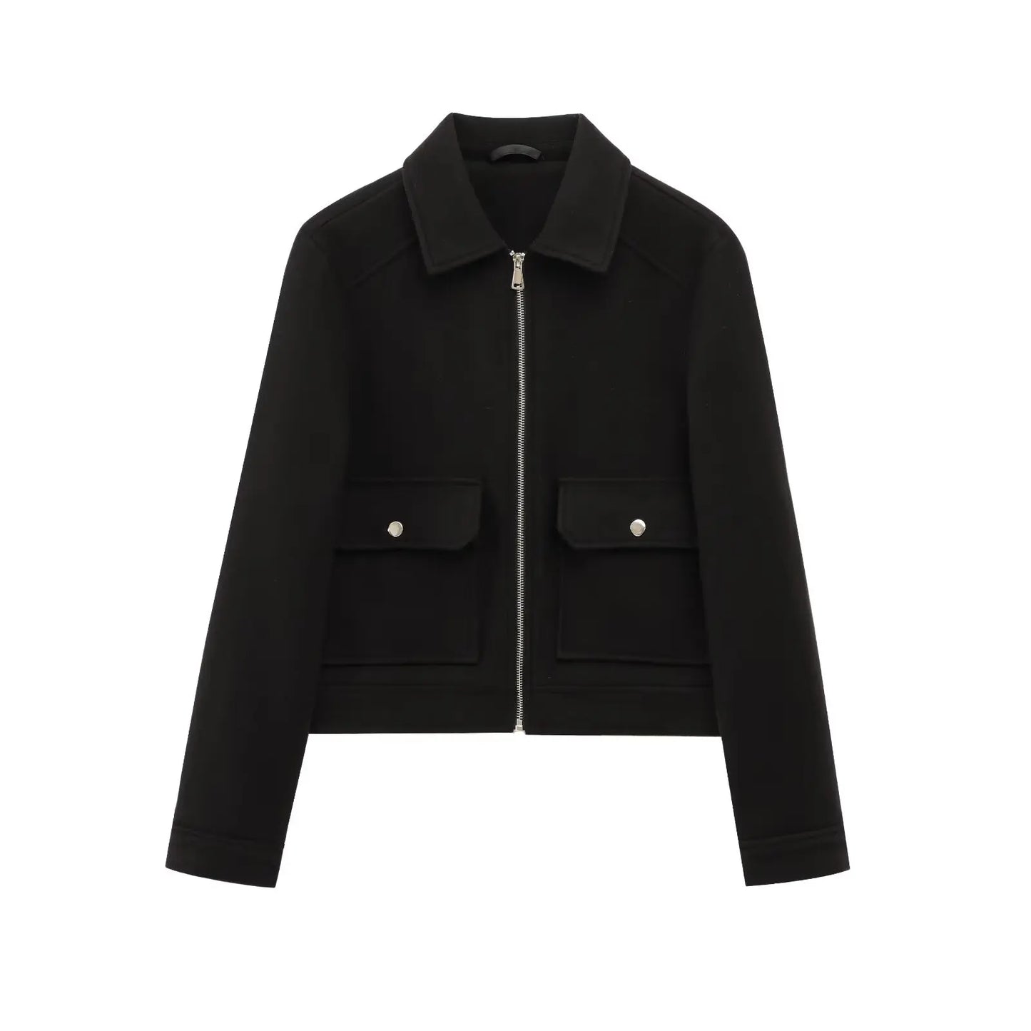 Leonie | Women's Cropped Zip Up Bomber Jacket